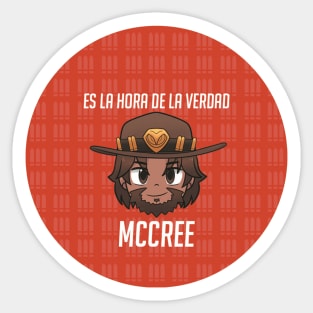 Mccree Chibi OW (Spanish) Sticker